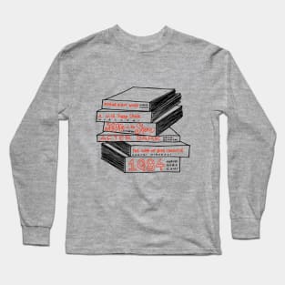 Haruki Murakami Book Stack Long Sleeve T-Shirt